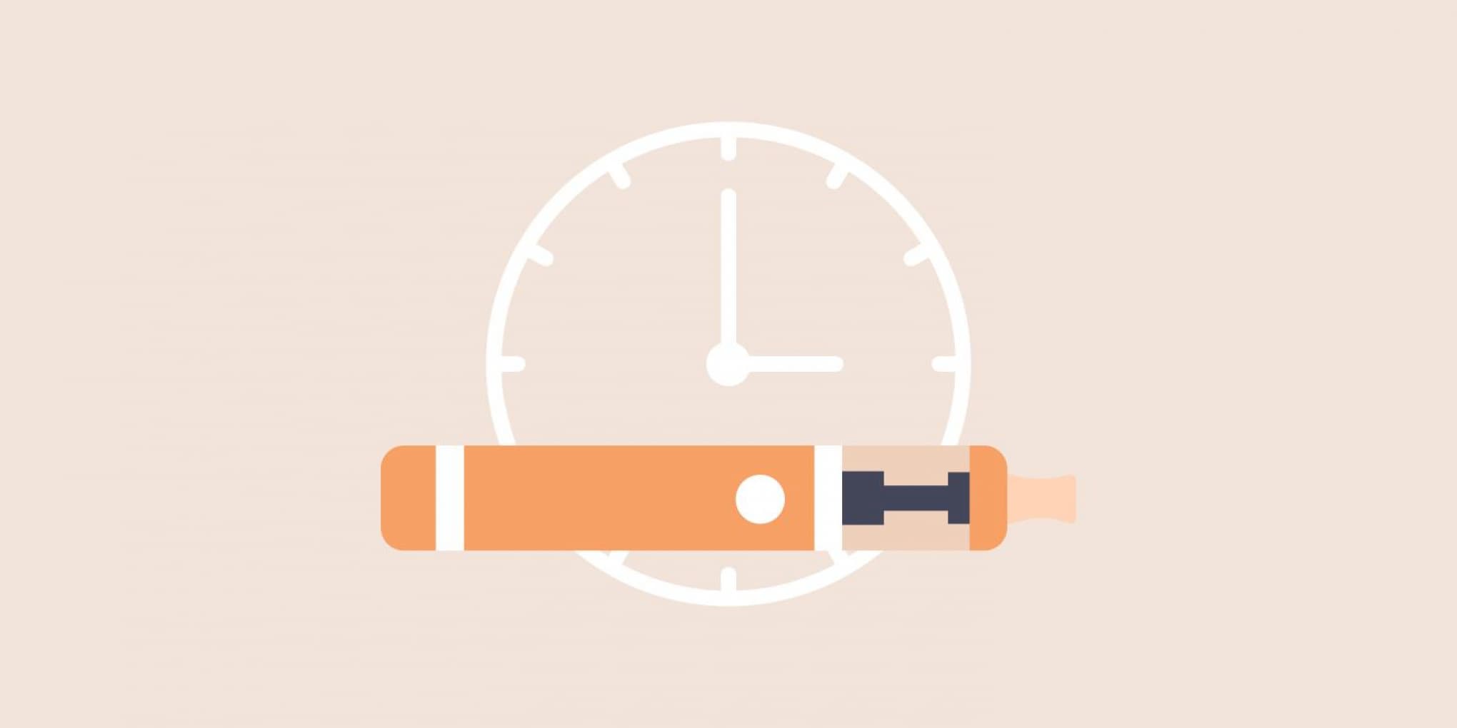 How long does the smell linger if you smoke an e-cig indoors?